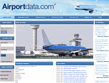 Tablet Screenshot of airportdata.com